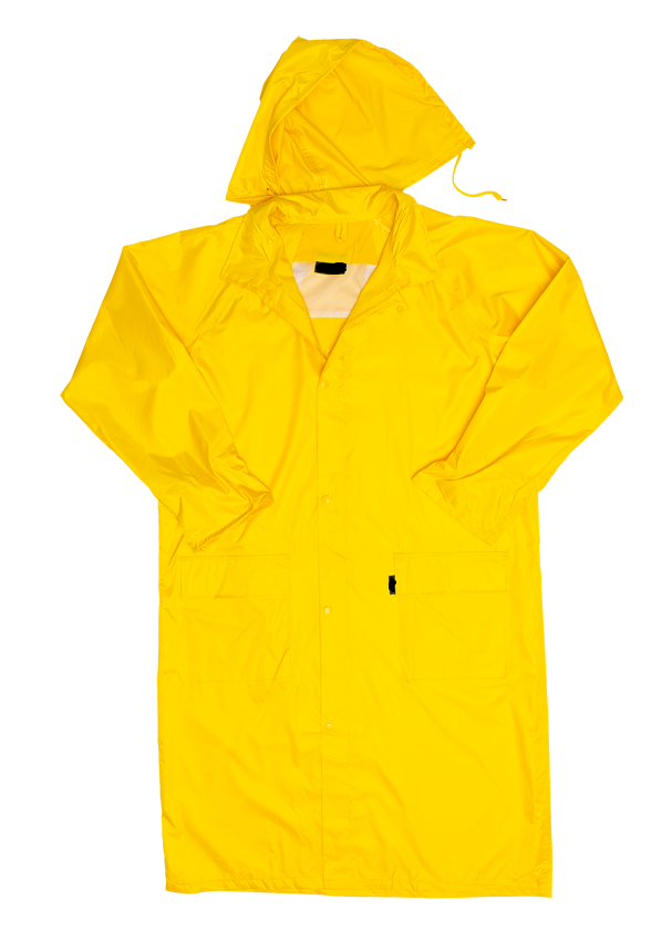 Plain Rain Coat, Yellow