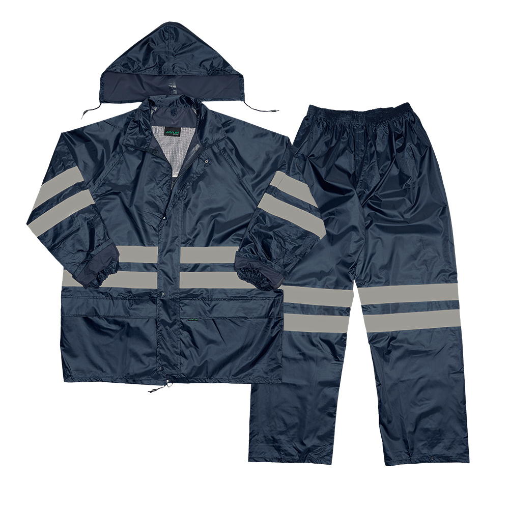 Reflective Rain Suit, Navy
