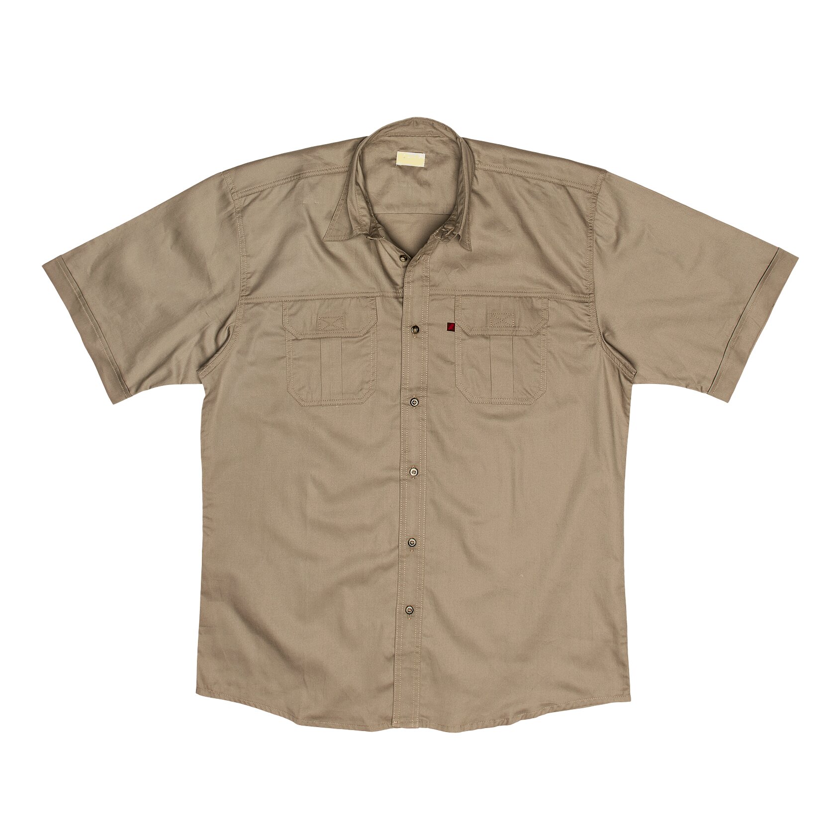 100% Cotton Khaki Cargo Shirt